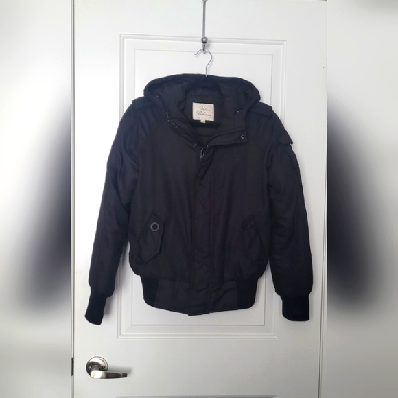 Urban Behaviour Winter Bomber Puffer Black Jacket S: Medium - Picture 2 of 10